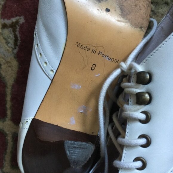 JOHN FLUEVOG Chamomile Teapots White + Ivory Shoes Size 8 - Picture 4 of 11